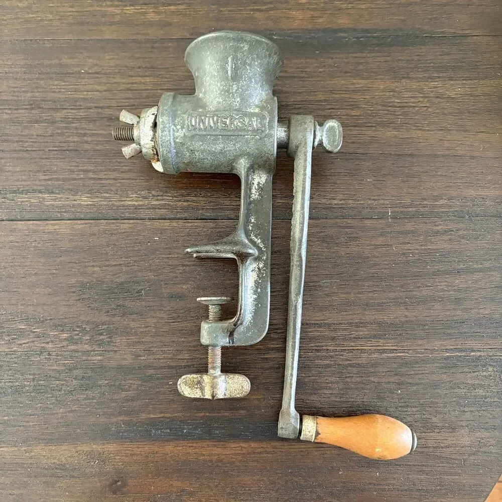 Vtg Universal Food Chopper No. 1 L.F. & C New Britain Conn. USA Meat Grinder